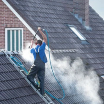 JetNozzle Washer roof cleaning